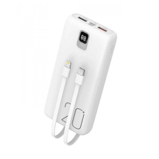 Power Bank XO PR185 20000mAh PD20W+QC22.5W with cable Type-C/Lightning White