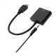 Переходник HDMI to VGA/AV + AUX Black