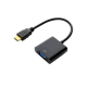 Переходник HDMI to VGA/AV + AUX Black
