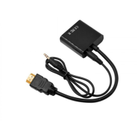 Переходник HDMI to VGA/AV + AUX Black