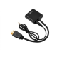 Переходник HDMI to VGA/AV + AUX Black