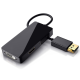 Перехідник / Конвертер DisplayPort DP to HDMI DVI VGA 3 IN 1 Black