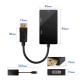 Перехідник / Конвертер DisplayPort DP to HDMI DVI VGA 3 IN 1 Black
