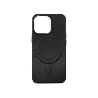 Чохол накладка AirCase with Magsafe Black Carbon iPhone 14 Pro Max