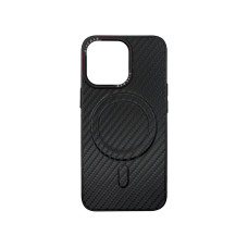 Чехол накладка AirCase with Magsafe Black Carbon iPhone 14 Pro Max