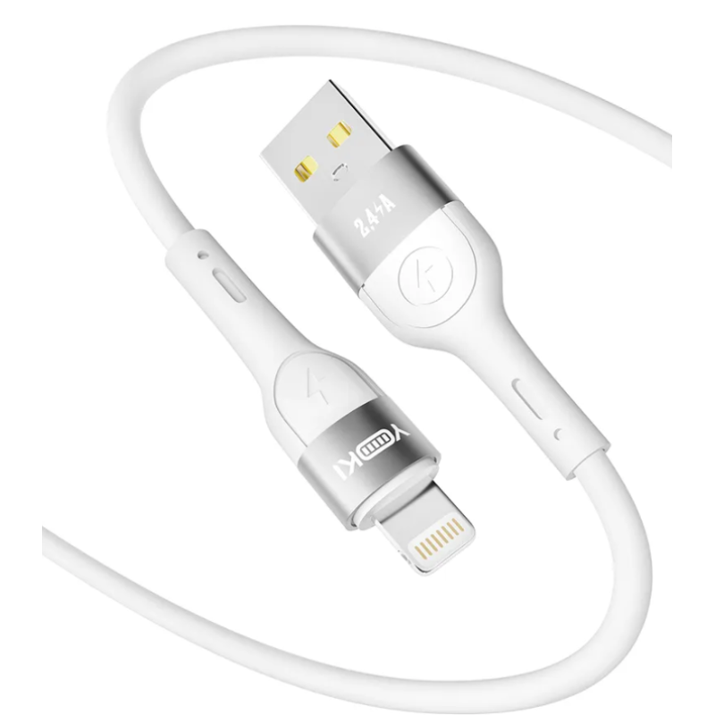 Кабель USB-Lightning YOKI EXTRA YK-EX11 2.4A 1.2m
