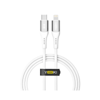 Кабель Type-C to Lightning YOKI SOLID YK-SO15 30W 1.2m White