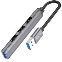 USB-C HUB Hoco HB26 4in1 adapter (Type-C to USB3.0+USB2.0*3)