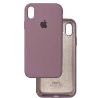 Чехол Silicone Case iPhone Xr Лиловый (Black Currant)