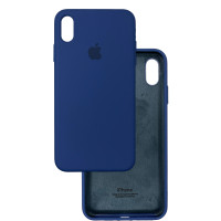Чехол Silicone Case iPhone Xs Max Темно-синий