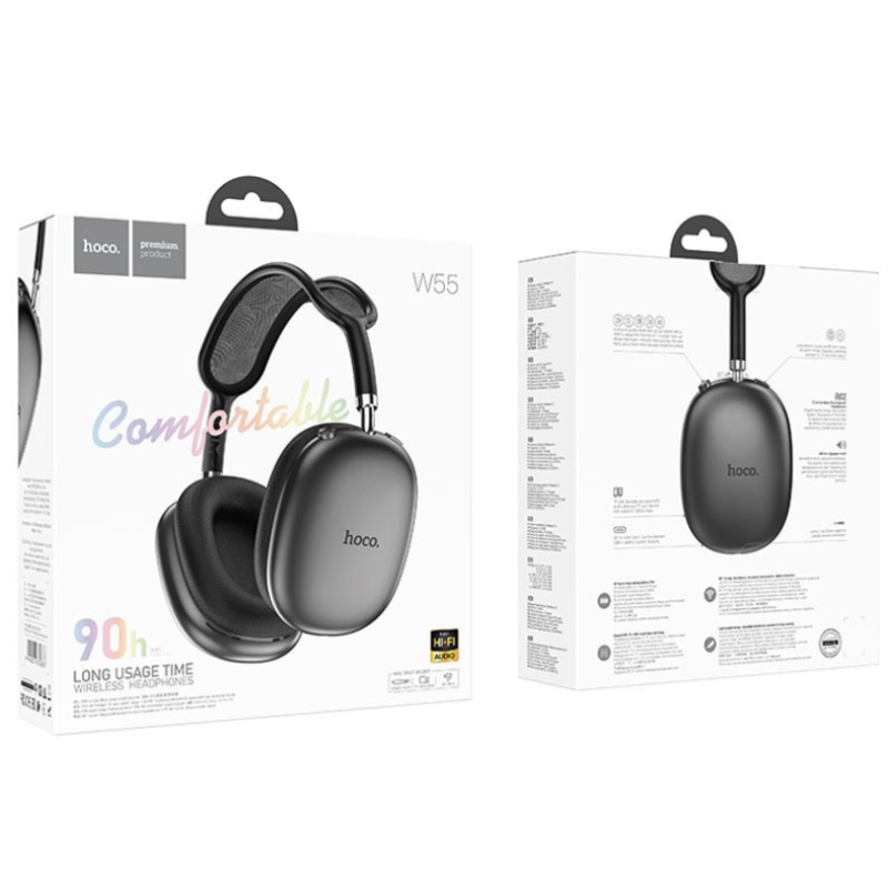 Навушники Hoco W55 bluetooth Dark Grey