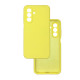Чехол накладка Silicone Cover Soft Touch ЗК Samsung A26 Желтый