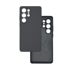 Чехол накладка Silicone Cover Soft Touch ЗК Samsung S25 Ultra Темно-серый