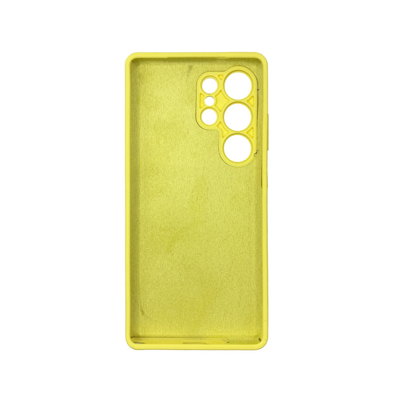 Чохол накладка Silicone Cover Soft Touch ЗК Samsung S25 Ultra Жовтий