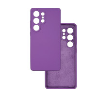 Чехол накладка Silicone Cover Soft Touch ЗК Samsung S25 Ultra Фиолетовый