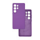 Чехол накладка Silicone Cover Soft Touch ЗК Samsung S25 Ultra Фиолетовый