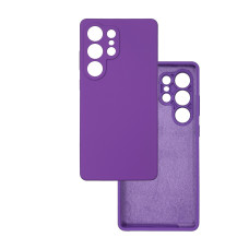 Чехол накладка Silicone Cover Soft Touch ЗК Samsung S25 Ultra Ультрафиолет