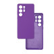 Чехол накладка Silicone Cover Soft Touch ЗК Samsung S25 Ultra Ультрафиолет