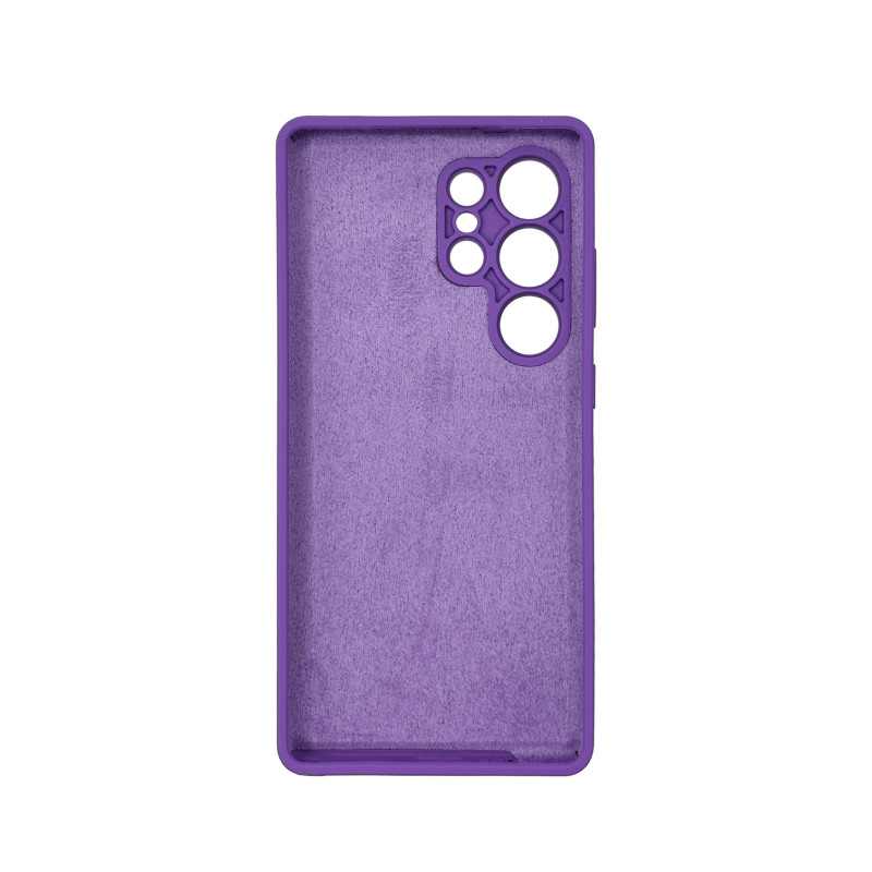 Чехол накладка Silicone Cover Soft Touch ЗК Samsung S25 Ultra Ультрафиолет