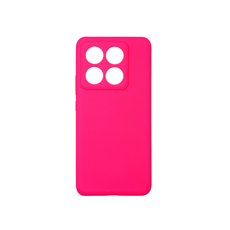 Чохол накладка Silicone Cover Soft Touch ЗК Xiaomi 14T Pro Фуксія