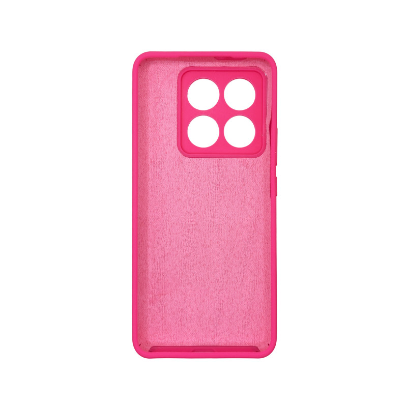 Чохол накладка Silicone Cover Soft Touch ЗК Xiaomi 14T Pro Фуксія