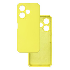 Чехол накладка Silicone Cover Soft Touch ЗК Xiaomi Redmi 13 / Poco M6 4G Желтый
