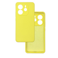 Чехол накладка Silicone Cover Soft Touch ЗК Xiaomi Redmi Note 14 4G Желтый