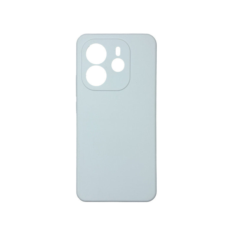 Чехол накладка Silicone Cover Soft Touch ЗК Xiaomi Redmi Note 14 4G Светло-голубой