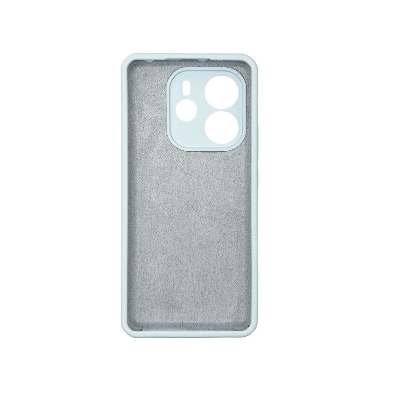Чехол накладка Silicone Cover Soft Touch ЗК Xiaomi Redmi Note 14 4G Светло-голубой