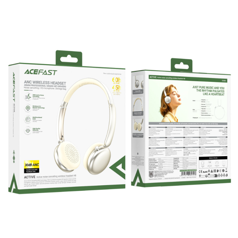 Навушники Bluetooth AceFast H8 Bluetooth active noise reduction