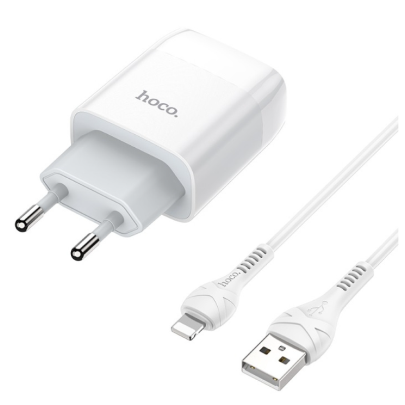 Зарядний пристрійHoco C72A +Lightning 2.1A