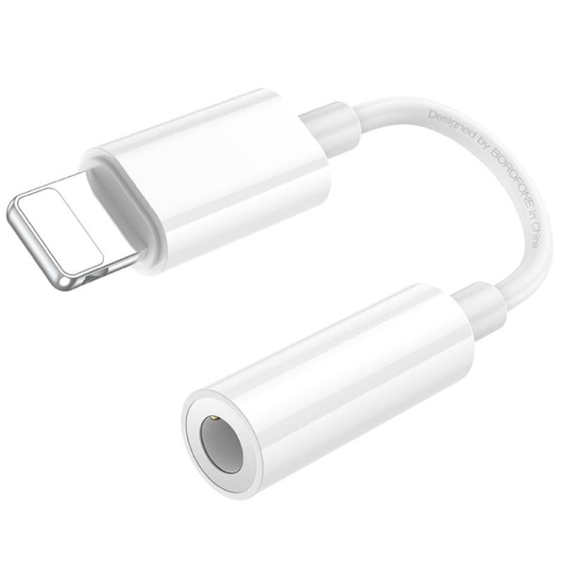 Перехідник Borofone BV21 Lightning to 3.5mm interface Adapter
