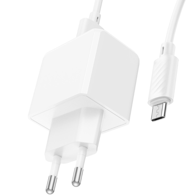 Зарядний пристрій Hoco CS11A  2.1A + Micro USB White