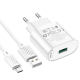 Зарядное устройство Hoco C109A QC3.0 Micro USB 18W White