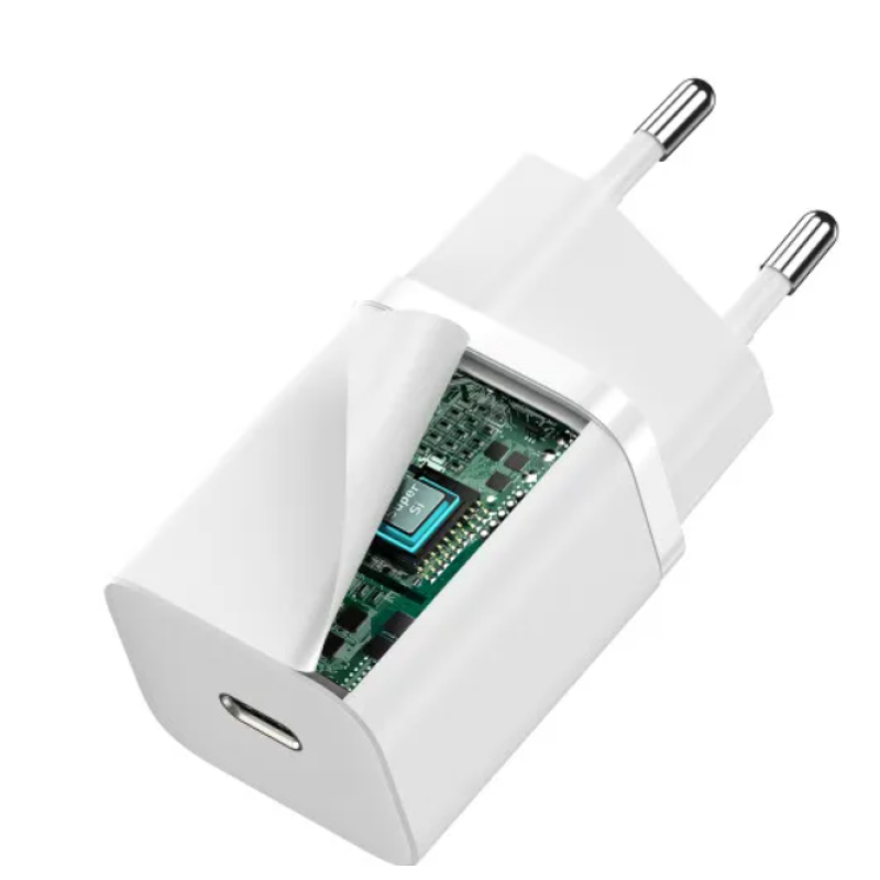 Сетевой адаптер Baseus PD 30W Super Si Quick Charger Type C White