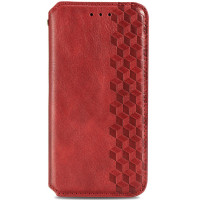 Чехол книжка кожаный Cubic Xiaomi Redmi Note 14 Pro 4G Красный