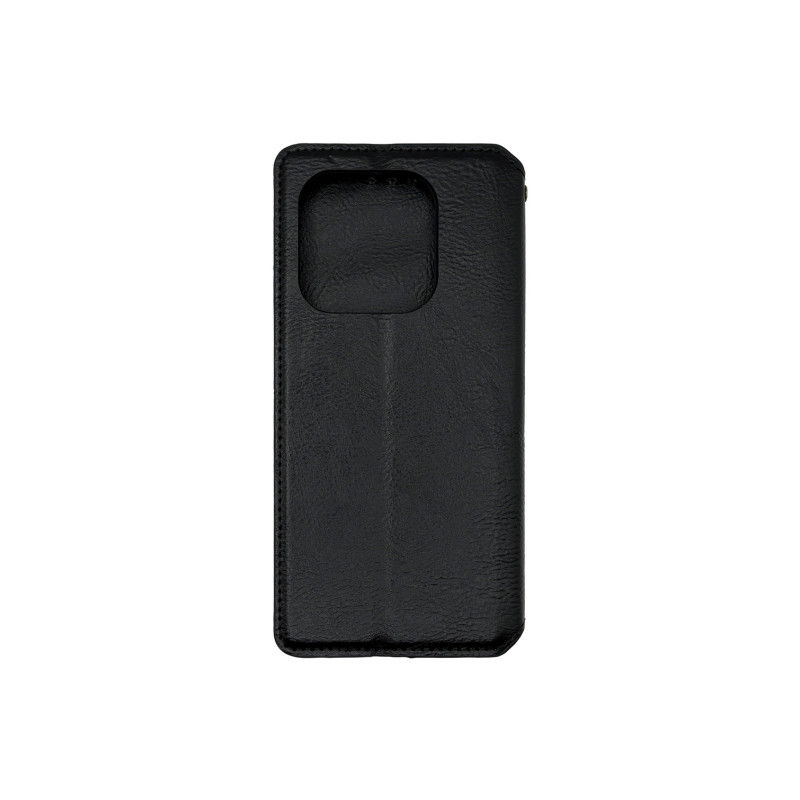 Чехол книжка кожаный Cubic Xiaomi Redmi Note 14 4G Черный