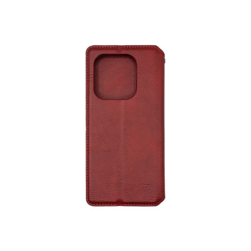 Чохол книжка шкіряний Cubic Xiaomi Redmi Note 14 4G Червоний