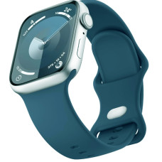 Ремінець Apple Watch silicone 38/40/41 mm синій (Cosmos blue)