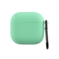 Чохол футляр для навушників AirPods 4 з мікрофіброю М'ятний