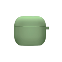 Чохол футляр для навушників AirPods 4 з мікрофіброю Світло-зелений
