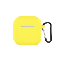 Чохол футляр для навушників AirPods 4 з мікрофіброю Жовтий