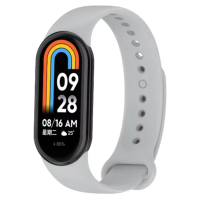 Ремінець Mi Smart band 8/9 силікон світло-сірий