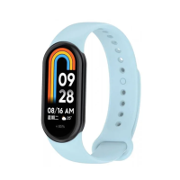 Ремешок Mi Smart band 8/9 силикон светло-голубой
