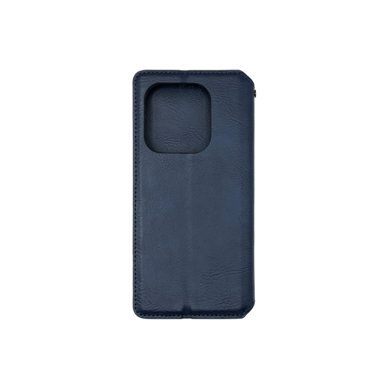 Чехол книжка кожаный Cubic Xiaomi Redmi Note 14 4G Синий
