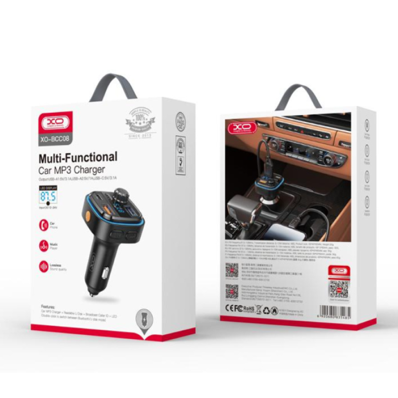 FM Модулятор XO-BCC08 Smart 15.5W