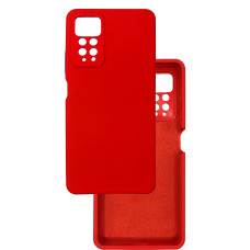 Чехол накладка Silicone Cover Soft Touch ЗК Xiaomi Redmi Note 11 Pro / Note 12 Pro 4G / Poco X4 NFC Красный