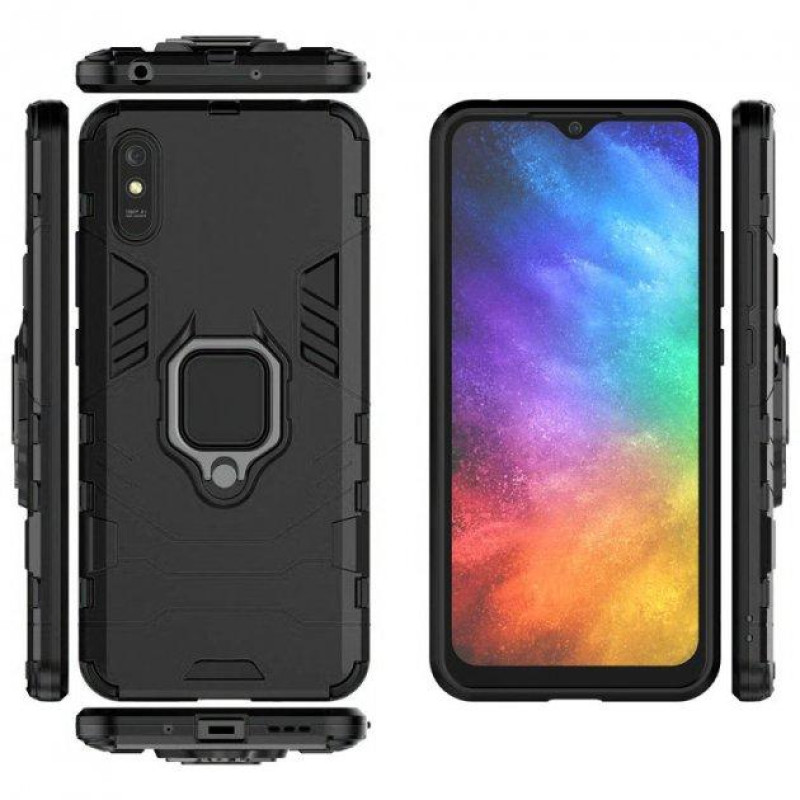 Чехол накладка Transformer Ring Xiaomi Redmi 9A Black