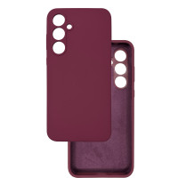 Чехол накладка Silicone Cover Soft Touch ЗК Samsung A55 Бордовый