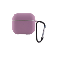Чехол футляр для наушников AirPods 4 с микрофиброй Лиловый
